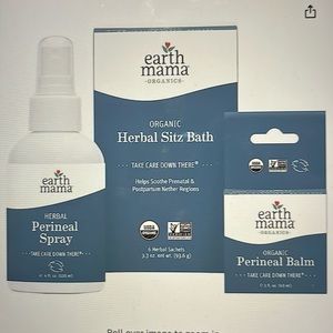 Earth Mama postpartum 3-piece recovery set